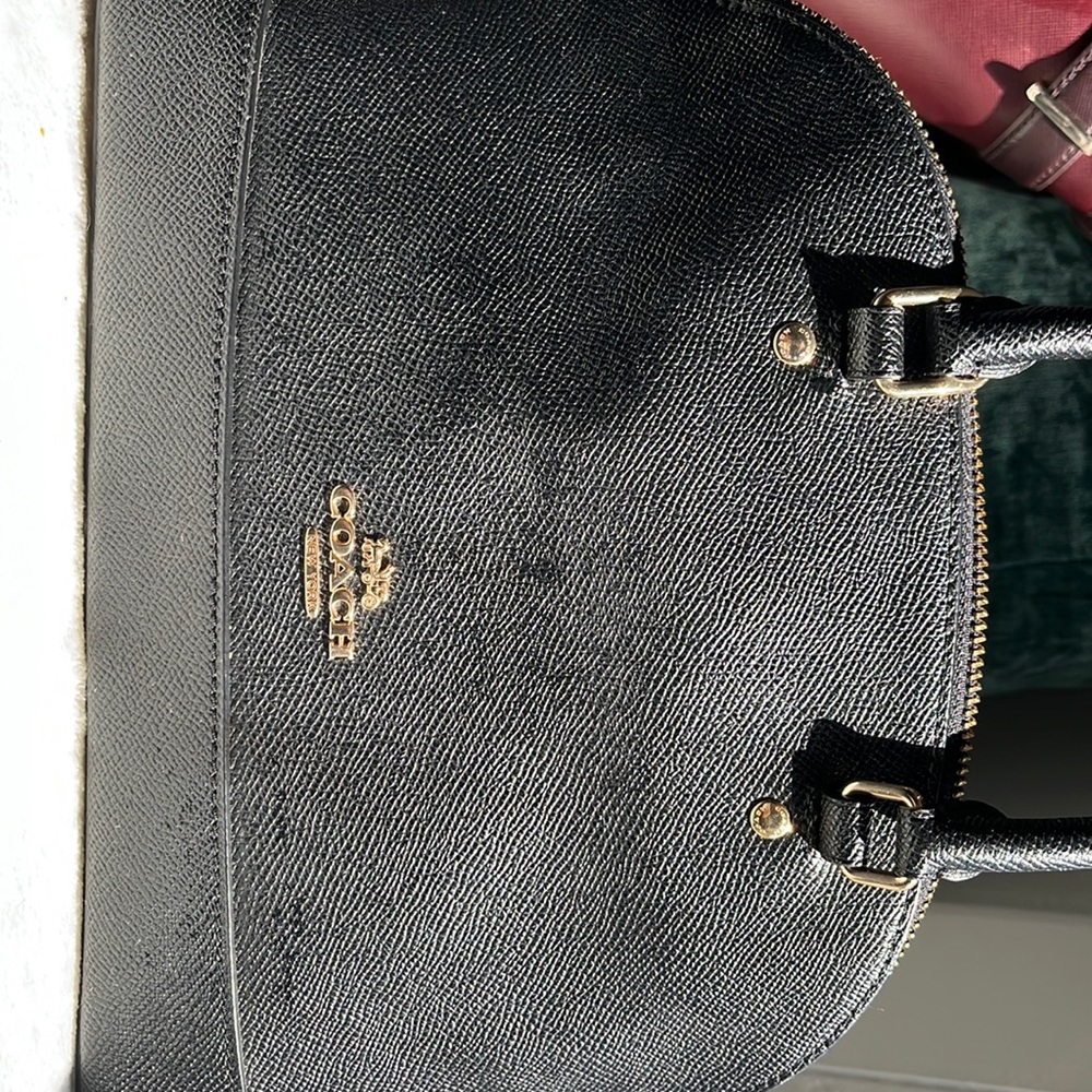 black coach handbag